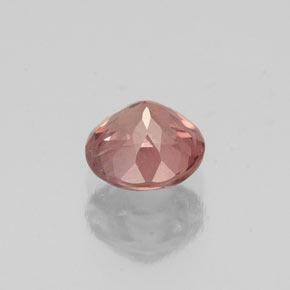 0.83캐럿 천연 핑크빛 로즈 말레이 가넷, 라운드 컷, 5.43 mm, VS