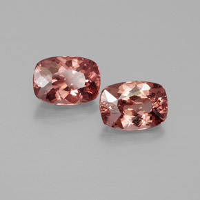 캐럿 천연 로즈 말레이 가넷 보석, 쿠션 컷, 7.1×5.1 mm, VS