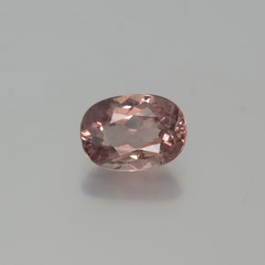 1.03캐럿 천연 라이트 로즈 말레이 가넷, 타원형 컷, 7.2×5.2 mm, VVS-VS