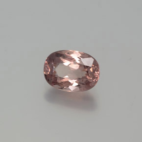 1.03캐럿 천연 라이트 로즈 말레이 가넷, 타원형 컷, 7.2×5.2 mm, VVS-VS