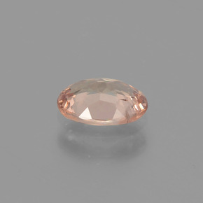 0.76캐럿 천연 핑크 오렌지 말레이 가넷, 타원형 컷, 6.9×4.9 mm, VS