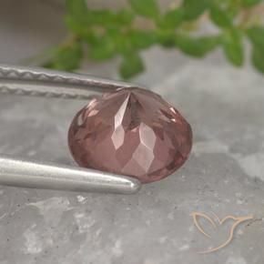 1.62캐럿 천연 인디언 레드 말레이 가넷, 라운드 컷, 6.82 mm, VS