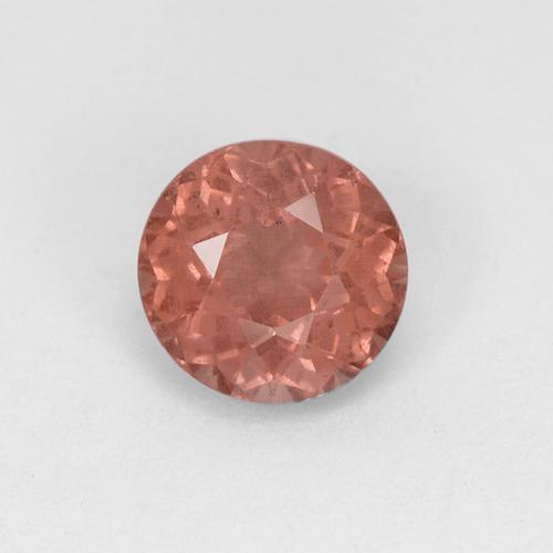 1.04캐럿 천연 붉은빛 핑크 말레이 가넷, 라운드 컷, 5.62 mm, VS
