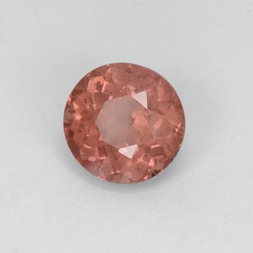 1.04캐럿 천연 붉은빛 핑크 말레이 가넷, 라운드 컷, 5.62 mm, VS