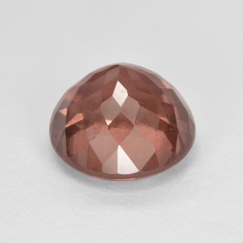 2.19캐럿 천연 미디엄 핑크 말레이 가넷, 라운드 컷, 7.20 mm, VS