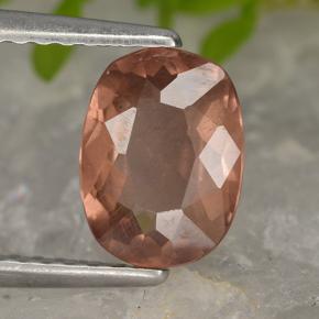 1.60캐럿 천연 딥 핑크 말레이 가넷, 쿠션 컷, 8×6 mm, VS