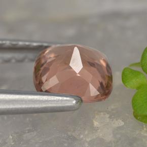 0.68캐럿 천연 자몽 핑크 말레이 가넷, 쿠션 컷, 5.1×5 mm, VS