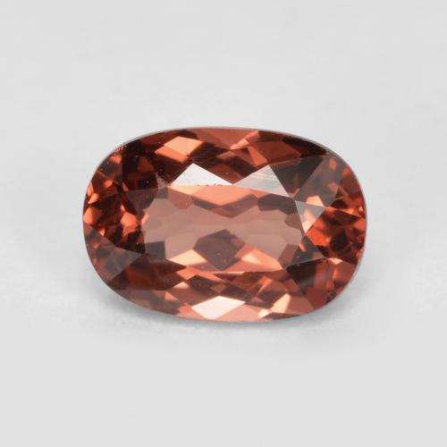 0.76캐럿 천연 미디엄 레드 말레이 가넷, 쿠션 컷, 6.1×4.2 mm, VVS-VS