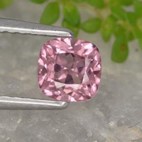 0.76캐럿 천연 퍼플 핑크 말레이 가넷, 쿠션 컷, 5.1×5 mm, VVS-VS