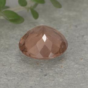 0.94캐럿 천연 미디엄 핑크 말레이 가넷, 라운드 컷, 6.01 mm, VS