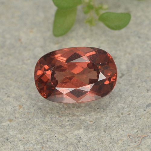 0.78ct 자연스러운 딥 로즈 레드 말레이시아 가넷, 방석, VS