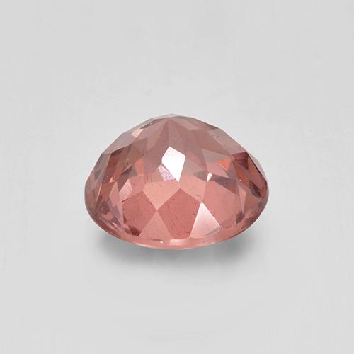 1.91캐럿 천연 미디엄 핑크 말레이 가넷, 라운드 컷, 7.24 mm, VS