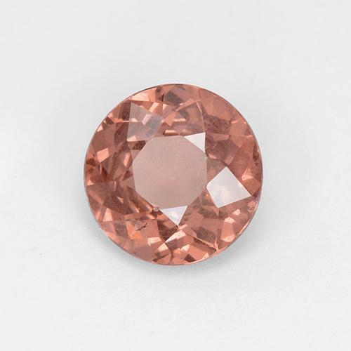 1.92캐럿 천연 미디엄 핑크 말레이 가넷, 라운드 컷, 7.50 mm, VS