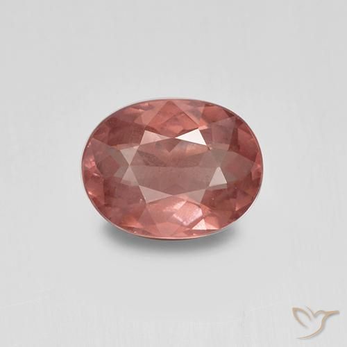 1.32캐럿 천연 브릭 레드 말레이 가넷, 타원형 컷, 7.8×6 mm, VS