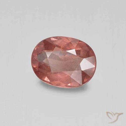 1.32캐럿 천연 브릭 레드 말레이 가넷, 타원형 컷, 7.8×6 mm, VS