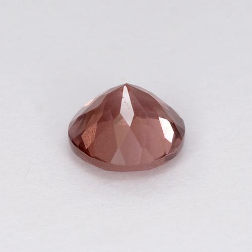 0.75캐럿 천연 붉은빛 핑크 말레이 가넷, 라운드 컷, 5.28 mm, VS