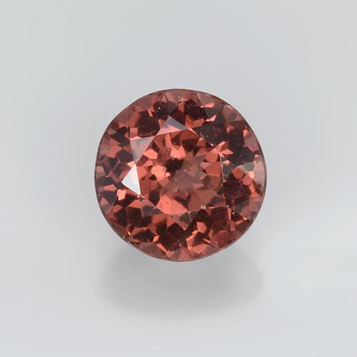 0.94캐럿 천연 로즈 말레이 가넷, 라운드 컷, 5.91 mm, VVS-VS
