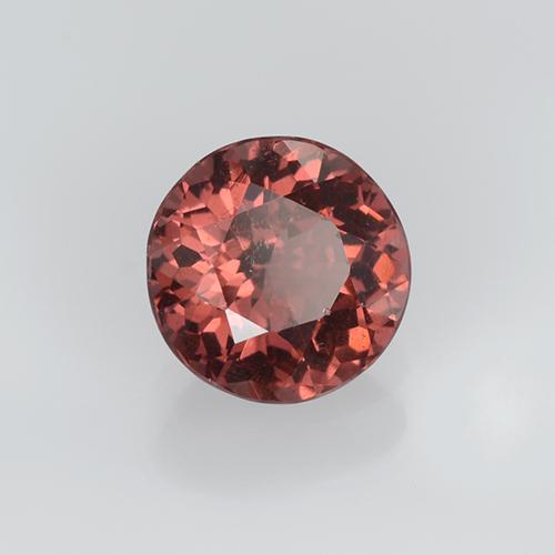 0.94캐럿 천연 로즈 말레이 가넷, 라운드 컷, 5.91 mm, VVS-VS