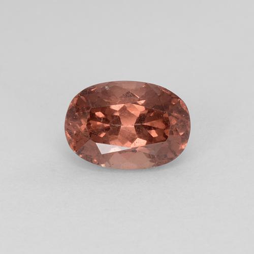 0.78캐럿 천연 붉은빛 핑크 말레이 가넷, 타원형 컷, 6.1×4.3 mm, VS