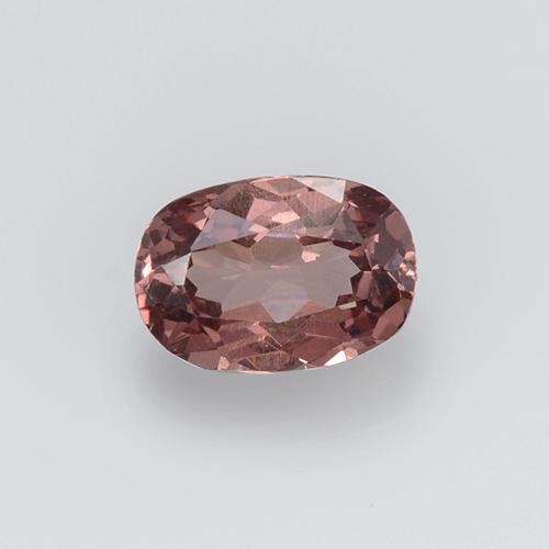 0.64캐럿 천연 미디엄 핑크 말레이 가넷, 타원형 컷, 6×4.2 mm, VS