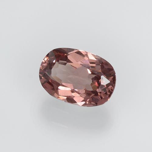 0.64캐럿 천연 미디엄 핑크 말레이 가넷, 타원형 컷, 6×4.2 mm, VS