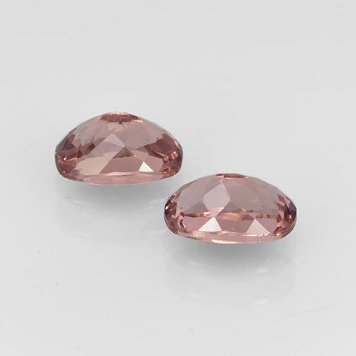 1.36캐럿 천연 로즈 핑크 말레이 가넷 보석, 쿠션 컷, 6.1×4.1 mm, VVS-VS