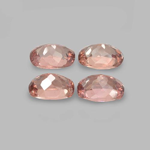 2.64캐럿 천연 라이트 로즈 말레이 가넷 보석, 쿠션 컷, 6×4.1 mm, VVS-VS