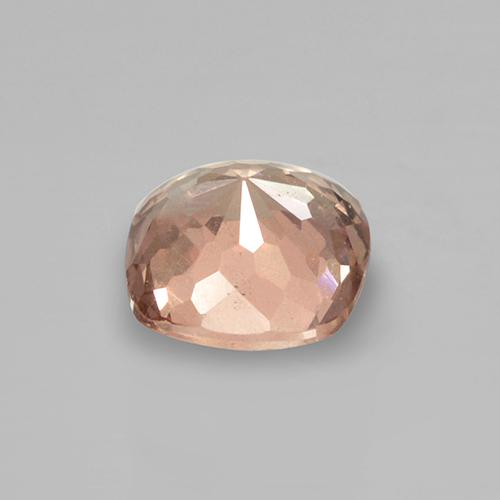 0.49캐럿 천연 복숭아 장미 말레이 가넷, 쿠션 컷, 4.4×4.3 mm, VS