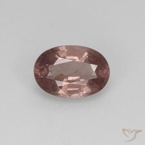 0.58캐럿 천연 미디엄 다크 핑크 말레이 가넷, 타원형 컷, 6.1×4.2 mm, VS-SI