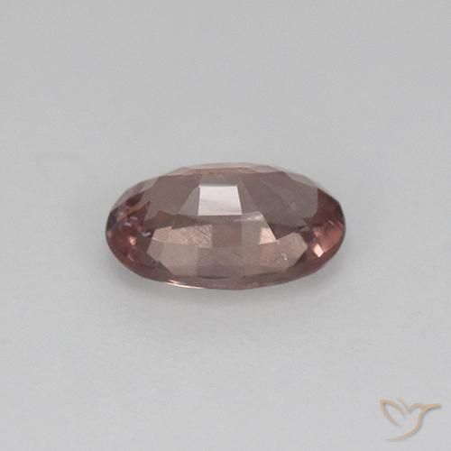 0.58캐럿 천연 미디엄 다크 핑크 말레이 가넷, 타원형 컷, 6.1×4.2 mm, VS-SI