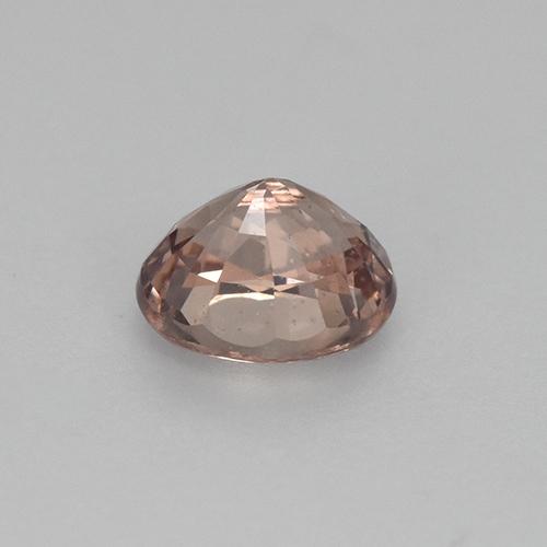 0.59캐럿 천연 오렌지 말레이 가넷, 타원형 컷, 5.1×4.3 mm, VVS-VS