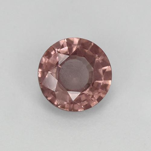 0.82캐럿 천연 딥 핑크 말레이 가넷, 라운드 컷, 5.70 mm, VS
