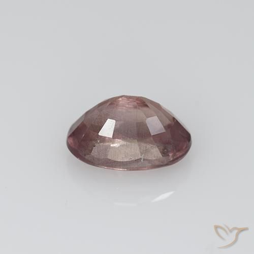 0.73캐럿 천연 딥 로즈우드 핑크 말레이 가넷, 타원형 컷, 6.2×4.2 mm, VS