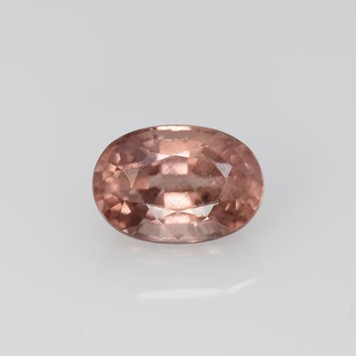 0.79캐럿 천연 미디엄 핑크 말레이 가넷, 타원형 컷, 6×4.2 mm, VS