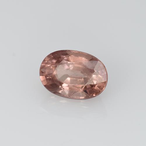 0.79캐럿 천연 미디엄 핑크 말레이 가넷, 타원형 컷, 6×4.2 mm, VS