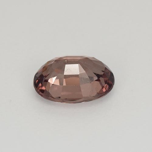 1.04캐럿 천연 핑크빛 로즈 말레이 가넷, 타원형 컷, 7×5.1 mm, VS