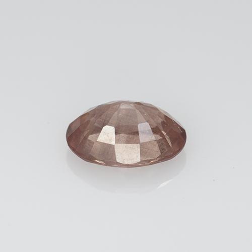 0.57캐럿 천연 라이트 로즈우드 핑크 말레이시아 가넷, 타원형 컷, VS-SI
