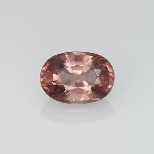 0.67캐럿 천연 딥 핑크 말레이 가넷, 타원형 컷, 6×4.2 mm, VS