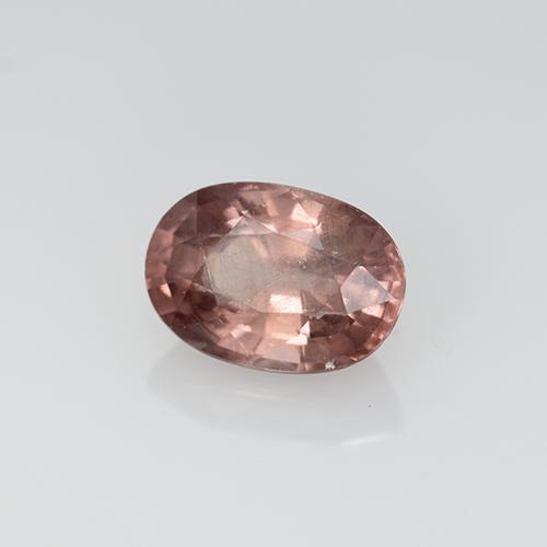 0.67캐럿 천연 딥 핑크 말레이 가넷, 타원형 컷, 6×4.2 mm, VS