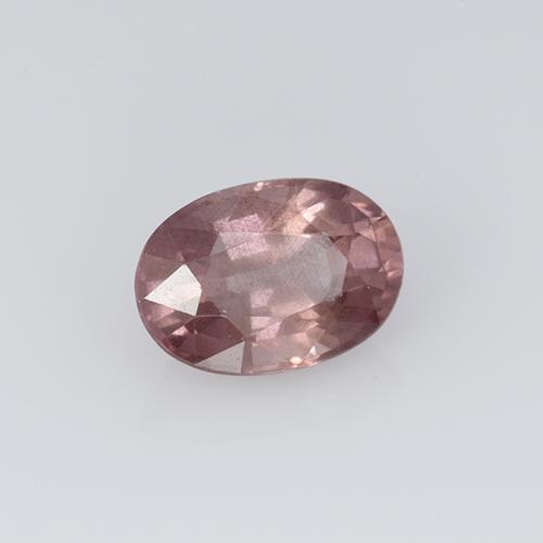 0.70캐럿 천연 미디엄 핑크 말레이 가넷, 타원형 컷, 6.1×4.3 mm, VS