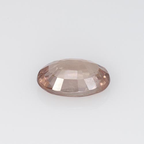 0.59캐럿 천연 라이트 핑크 말레이 가넷, 타원형 컷, 6.1×4.3 mm, VS