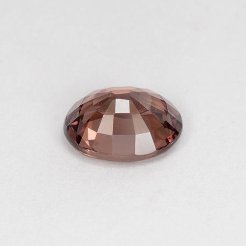 0.87캐럿 천연 오렌지 로즈 말레이 가넷, 타원형 컷, 6.2×5.1 mm, VS