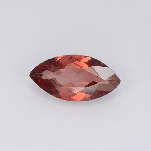 1.27캐럿 천연 딥 크림슨 레드 말레이 가넷, 마퀴즈, 10.2×5.2 mm, VS
