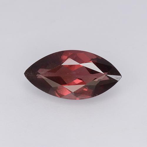 2.39캐럿 천연 딥 레드 말레이 가넷, 마퀴즈, 12.1×6.2 mm, VS