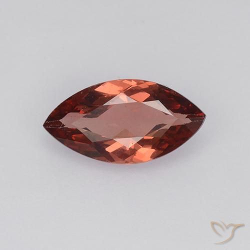0.92ct 자연스러운 따뜻한 빨강 말레이시아 가넷, 보석, VVS-VS