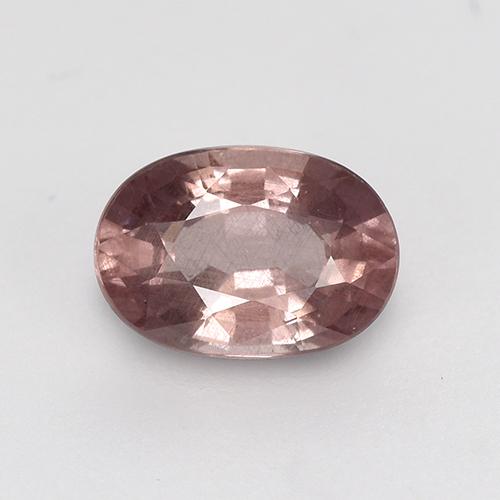 0.64캐럿 천연 딥 로즈우드 핑크 말레이 가넷, 타원형 컷, 5.9×4.1 mm, VS