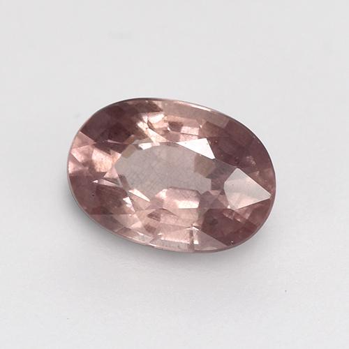 0.64캐럿 천연 딥 로즈우드 핑크 말레이 가넷, 타원형 컷, 5.9×4.1 mm, VS