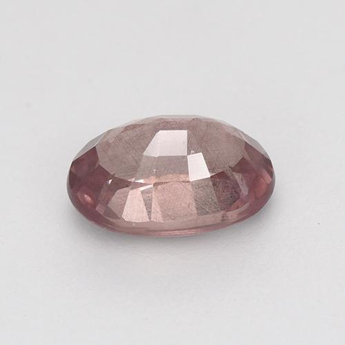 0.64캐럿 천연 딥 로즈우드 핑크 말레이 가넷, 타원형 컷, 5.9×4.1 mm, VS