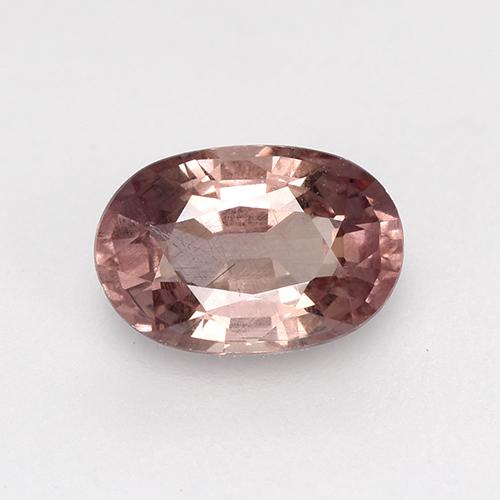 0.63캐럿 천연 딥 핑크 말레이 가넷, 타원형 컷, 6×4.1 mm, VS