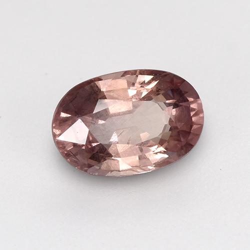 0.63캐럿 천연 딥 핑크 말레이 가넷, 타원형 컷, 6×4.1 mm, VS